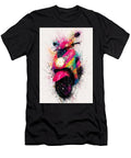 Vibrant Scooter Splashing Colors Flora Brown T-Shirt