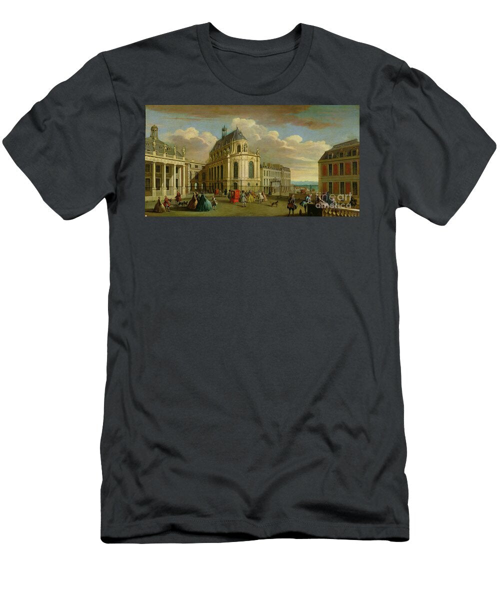 View of the Chapel of the Chateau De Versailles From the Courtyard Jacques Rigaud T-Shirt