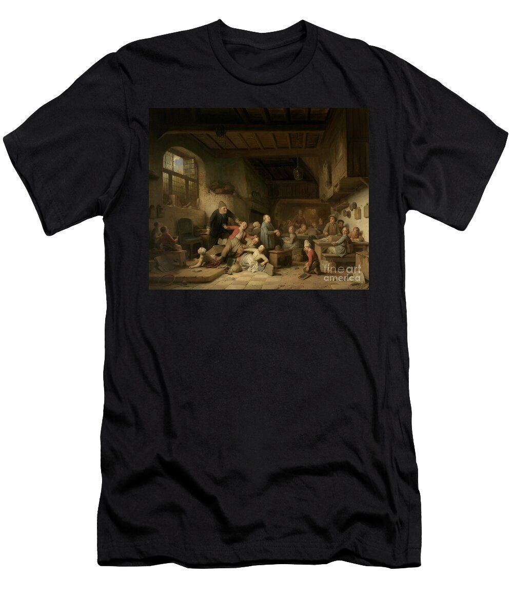 Village Schoolhouse 1854 Ferdinand De Braekeleer T-Shirt