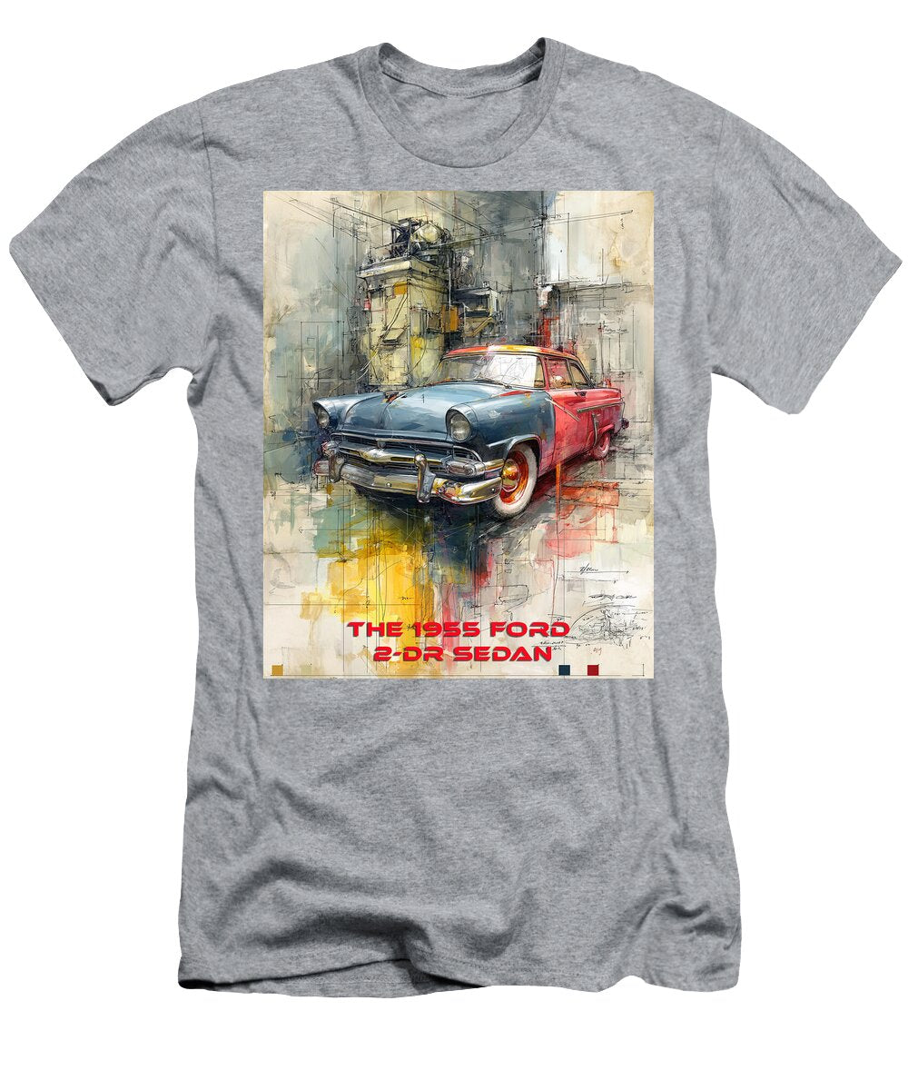 Vintage 1955 Ford Sedan Kevin Walker and Pixel Reverie T-Shirt