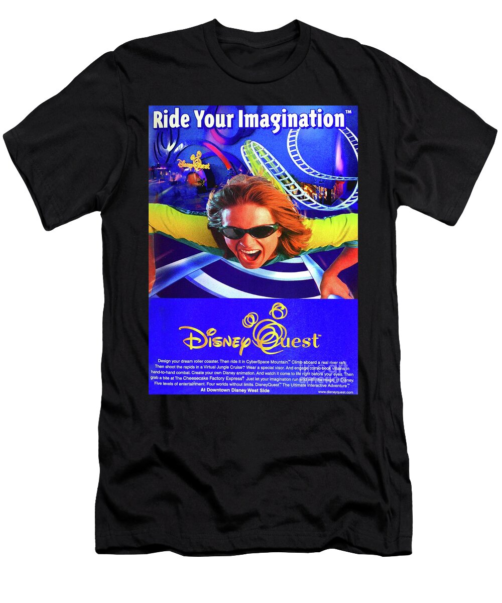 Vintage 1990s Disney Quest Add David Lee Thompson T-Shirt