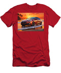 Vintage Beach Chevrolet Cruze Hatchback Car At Sunset Destiney Sullivan T-Shirt