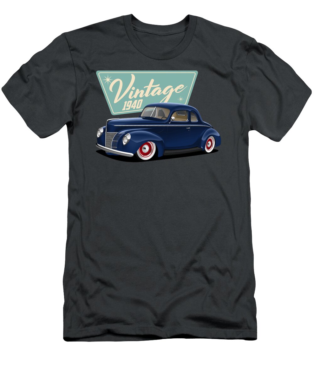 Vintage Blue Coupe Paul Kuras T-Shirt