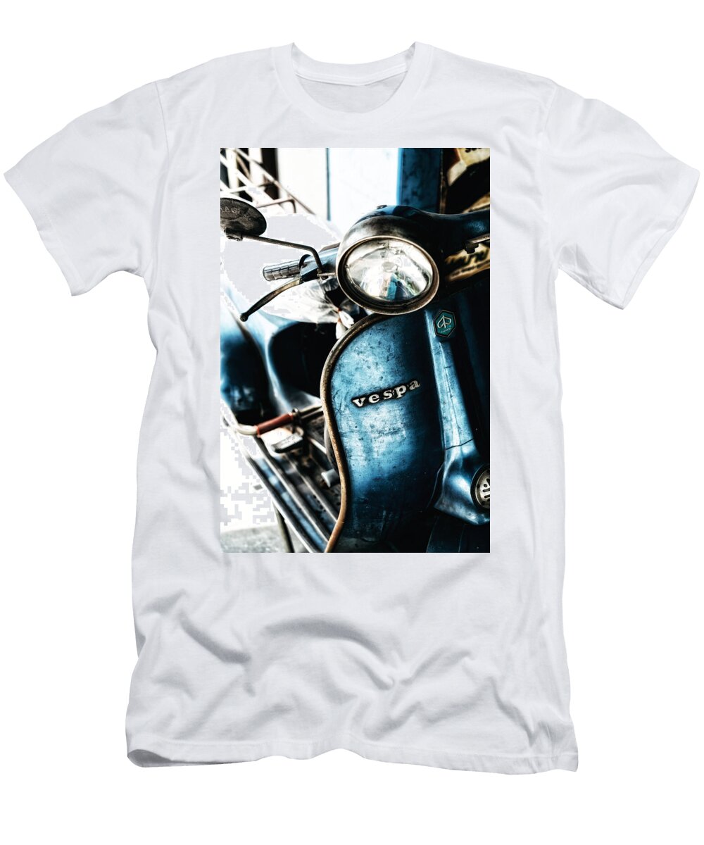Vintage Blue Vespa James Defazio T-Shirt