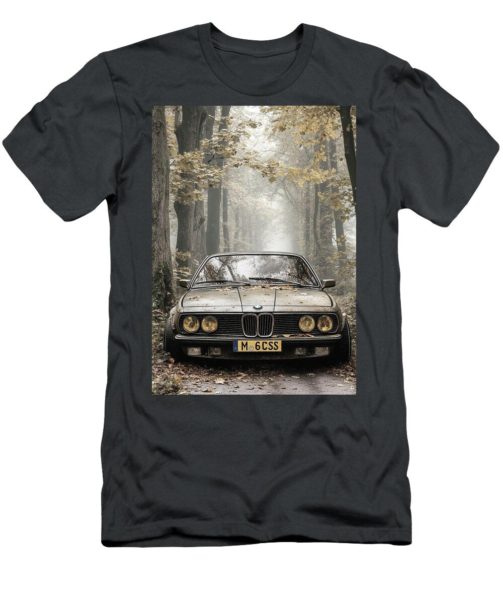 Vintage BMW in a Misty Forest Donato Williamson T-Shirt
