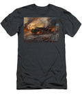 Vintage Car Amidst the Flames of War a Post Apocalyptic Vision Clark Leffler T-Shirt