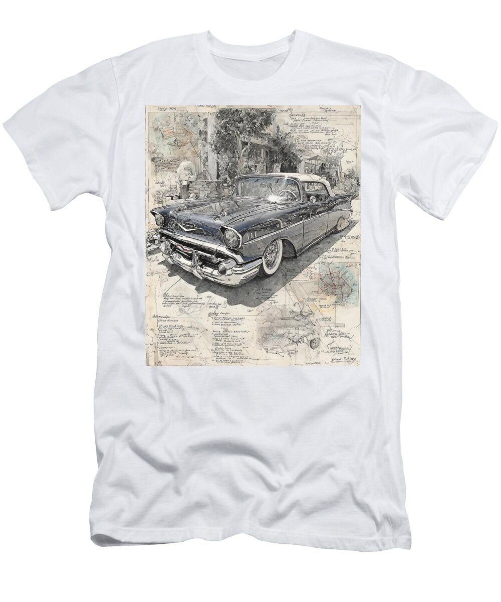 Vintage Car Design Vintage Car Classic Design Detailed Classic Lowrider Carlowrider Dra Kari Goldfalse T-Shirt
