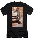 Vintage Car Drawing Detailed Sketch Lowrider Car with Intricate Details Drawing Lois Russo T-Shirt