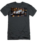 Vintage Car on a Snowy City Street Evie Carrier T-Shirt