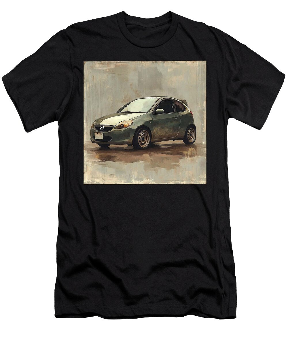 Vintage Car Rainy Day Mazda2 2003 Japan Hatchback Jdm Car Artistic Car Grayson Sheppard T-Shirt