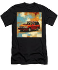 Vintage Car Red Vehicle Honda Odyssey 1994 Japan Minivan Muscle Car Art Abstract Art Grayson Sheppard T-Shirt