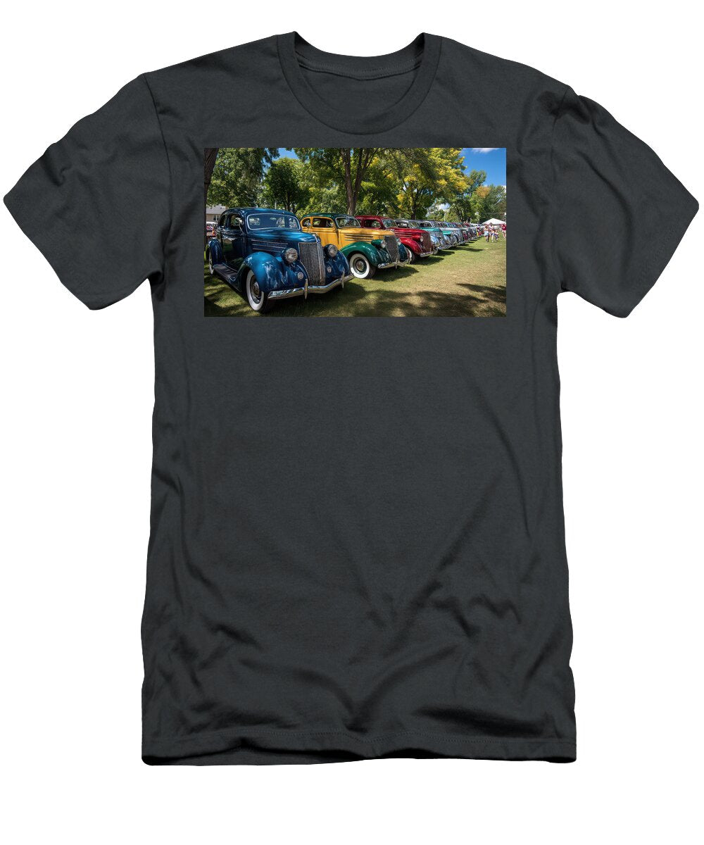 Vintage Cars in a Park Evie Carrier T-Shirt