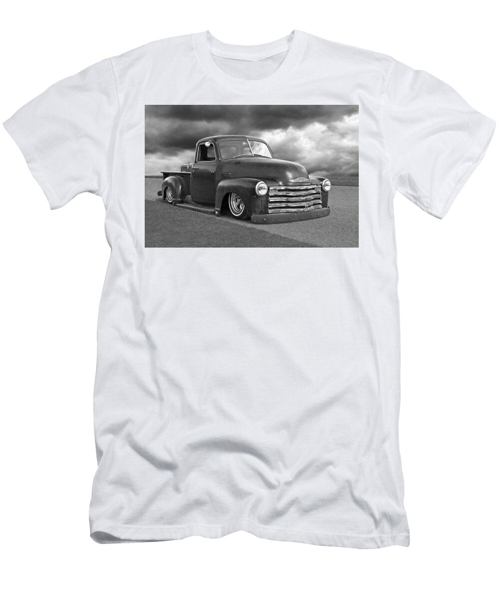 Vintage Chevy 1949 Black and White Gill Billington T-Shirt