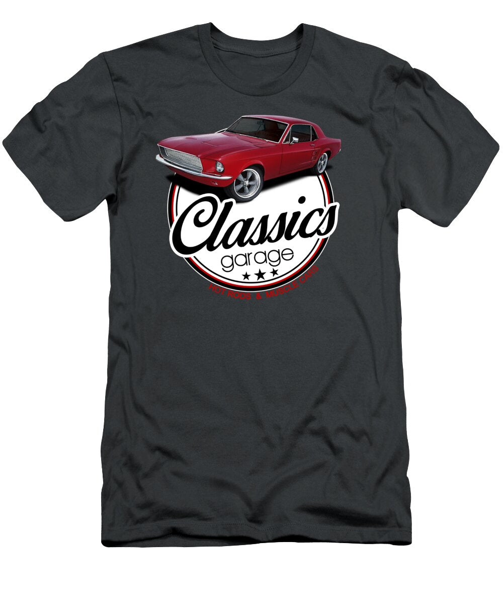 Vintage Garage Mustang Paul Kuras T-Shirt