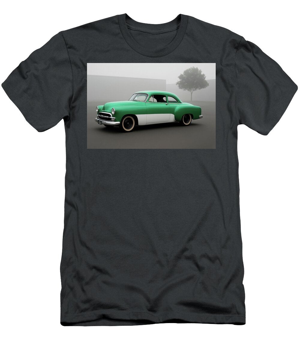 Vintage Green Car in Fog Cathy Anderson T-Shirt