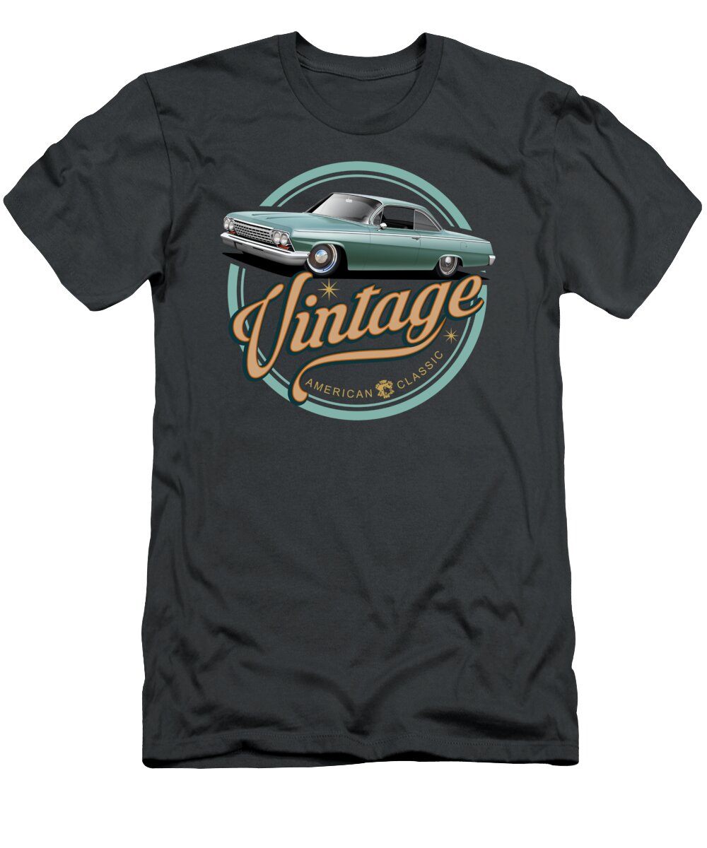 Vintage Green Impala Paul Kuras T-Shirt