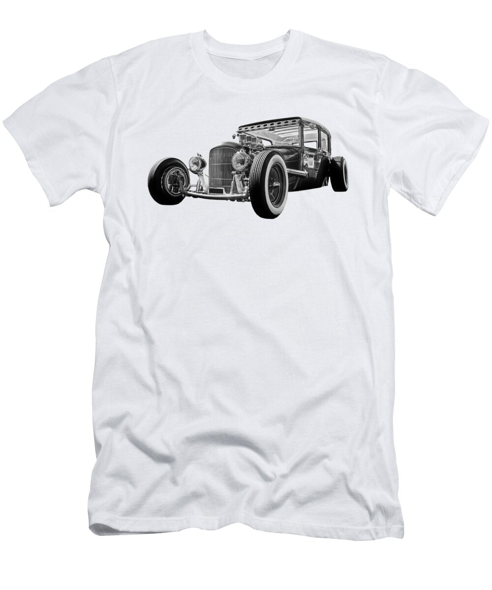 Vintage Hot Rod in Black and White Gill Billington T-Shirt