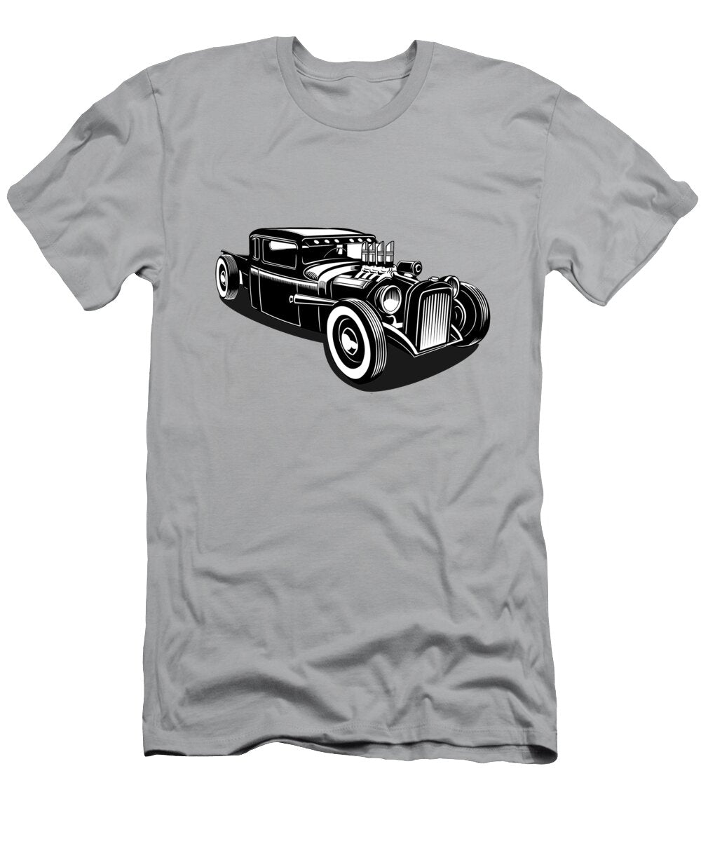 Vintage Hot Rod Rat Street Fink Steampunk Car Funny Men Gift Retro Tony Rubino T-Shirt