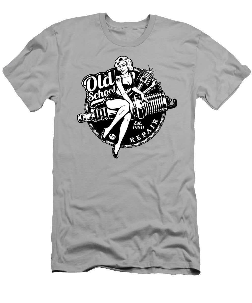 Vintage Hot Rod Rat Street Fink Steampunk Car Funny Men Gift Sexy Woman Tony Rubino T-Shirt