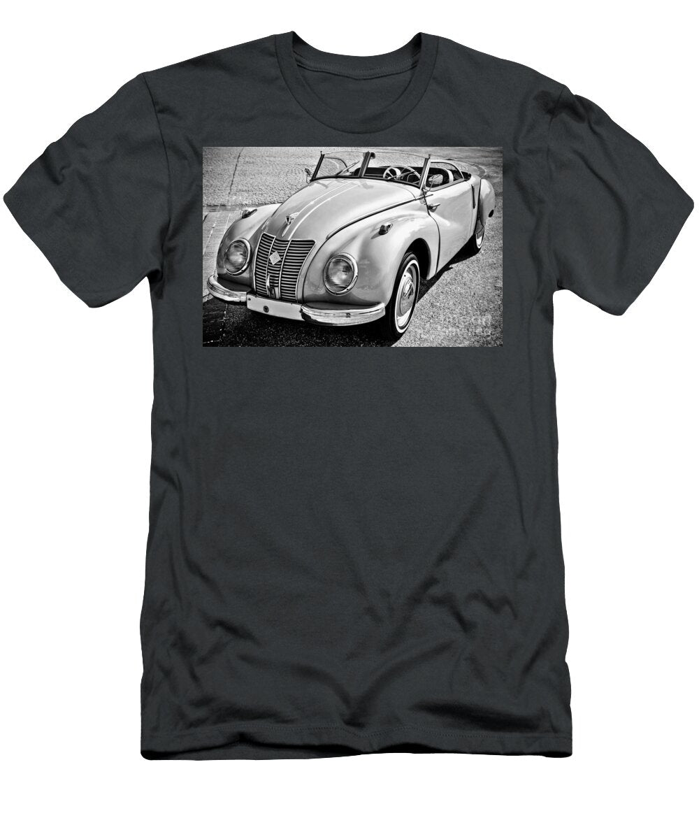Vintage Ifa F9 Roadster Cabriolet Classic European Design Black and White Dmr Filho T-Shirt