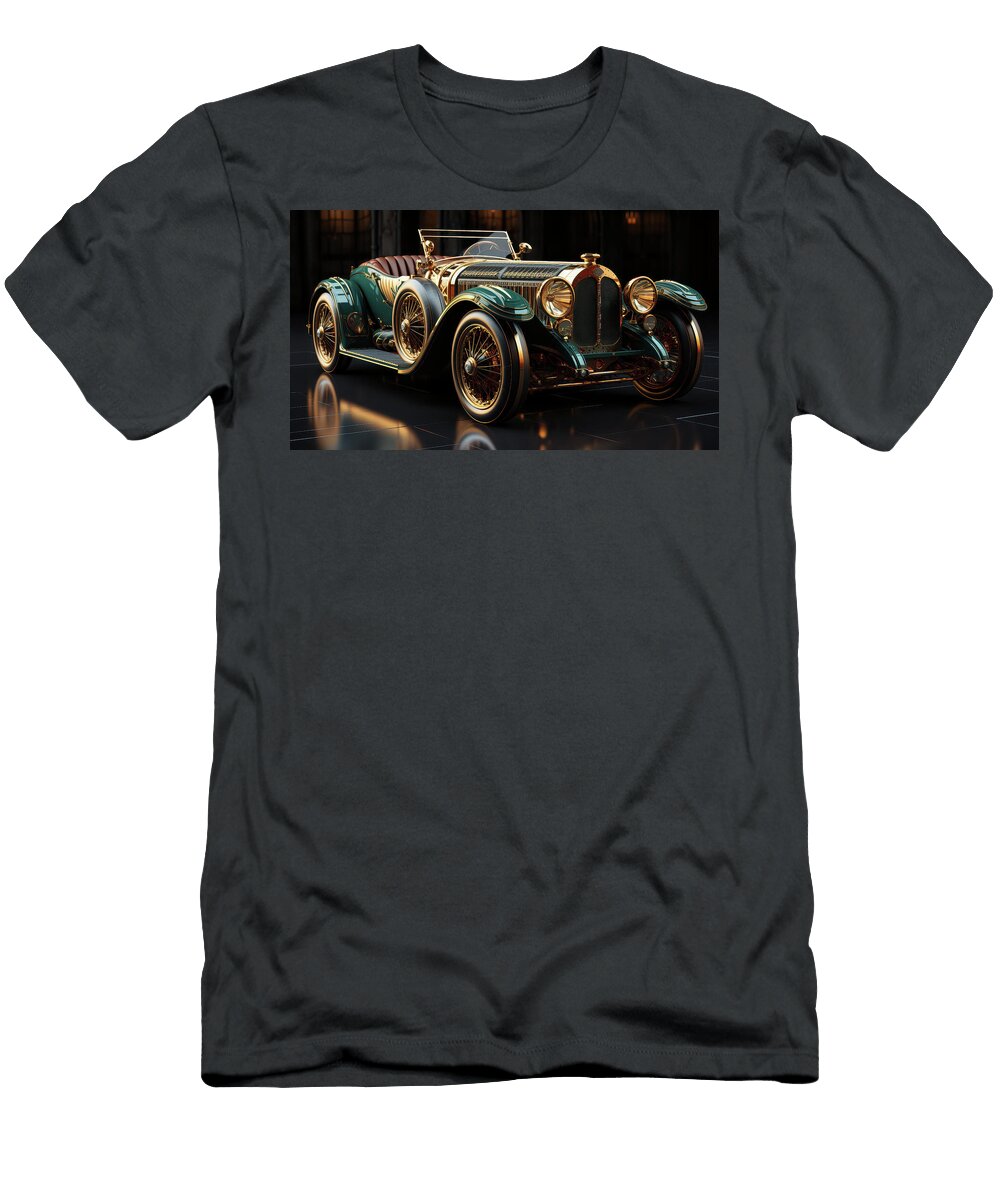 Vintage Luxury Car in Evening Light Evie Carrier T-Shirt