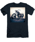 Vintage Motorcycle Parked on the Rocks Yo Pedro T-Shirt