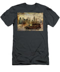 Vintage New York City Skyline with Sports Dodge Grand Caravan Car Kyran Estrada T-Shirt