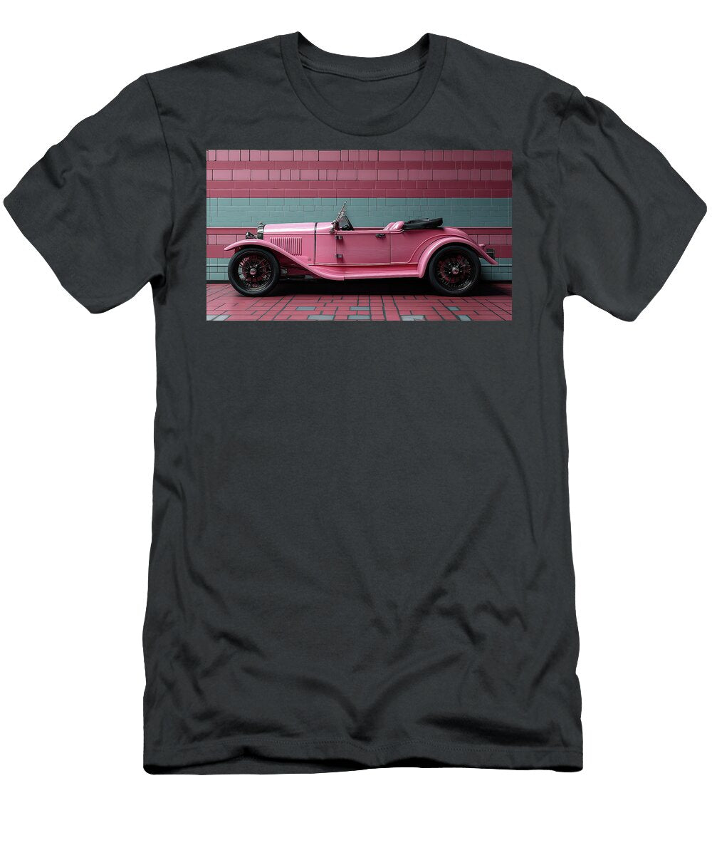Vintage Pink Convertible Display Evie Carrier T-Shirt
