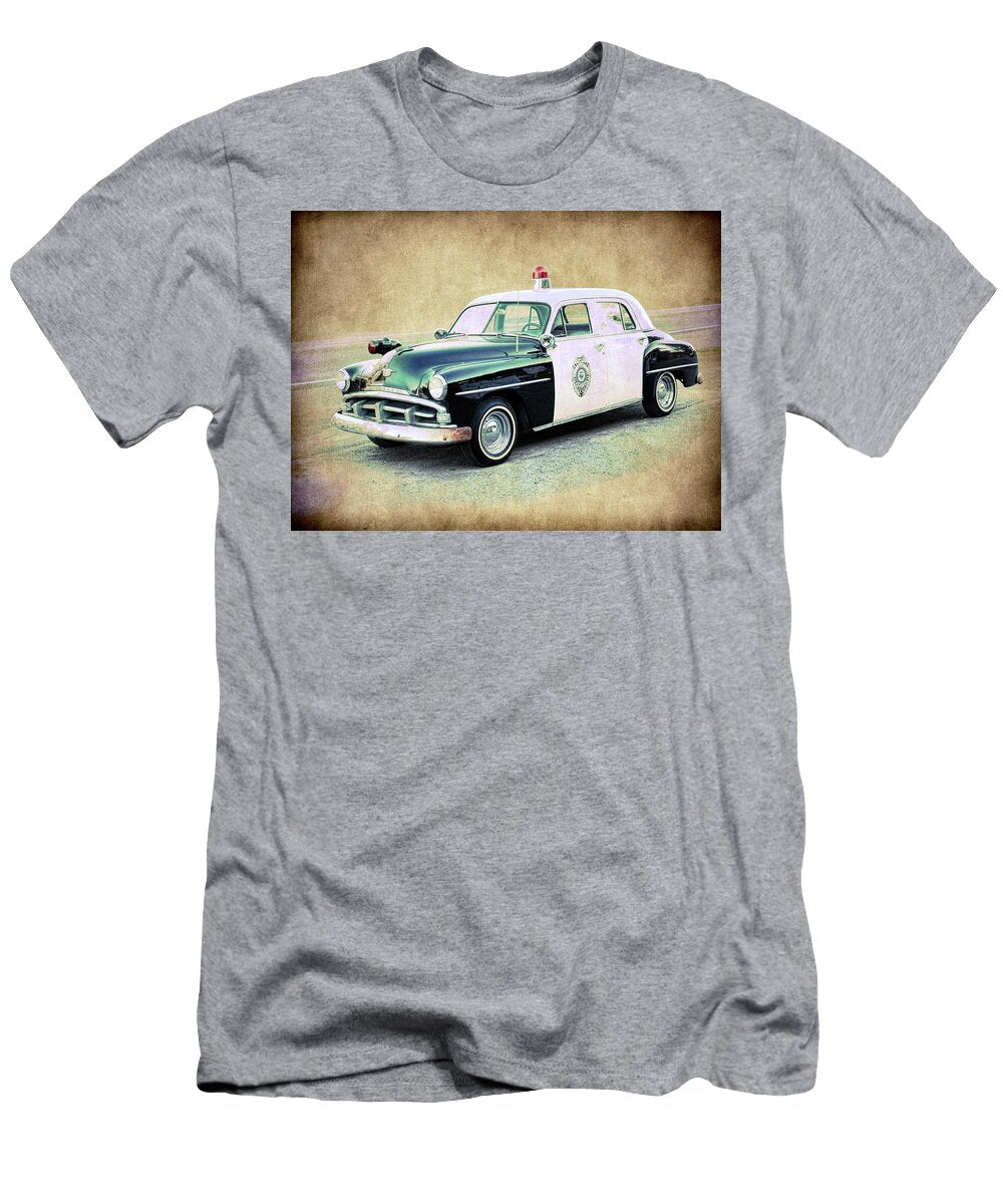 Vintage Plymouth Cop Car Steve Mckinzie T-Shirt
