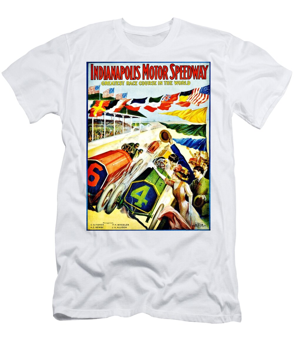 Vintage Poster Sports Indy 500 Benjamin Yeager T-Shirt