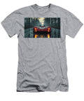 Vintage Race Car on Wet Road Evie Carrier T-Shirt