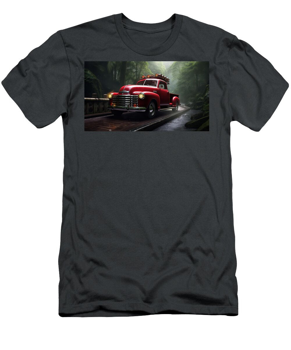 Vintage Red Pickup in Jungle Evie Carrier T-Shirt