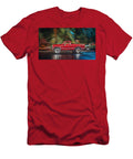 Vintage Red Pickup Truck in Motion Evie Carrier T-Shirt