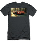Vintage Red Racing Car in Motion Evie Carrier T-Shirt
