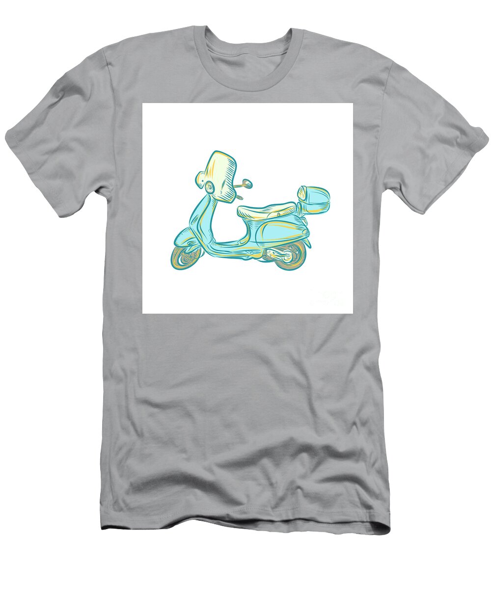Vintage Scooter Etching Aloysius Patrimonio T-Shirt