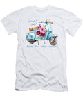Vintage Scooter with Floral Design Johanna Hurmerinta T-Shirt