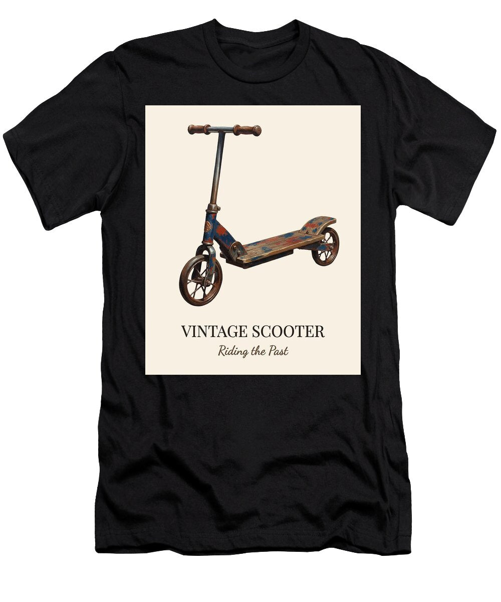 Vintage Scooter with Text Vincent Monozlay T-Shirt