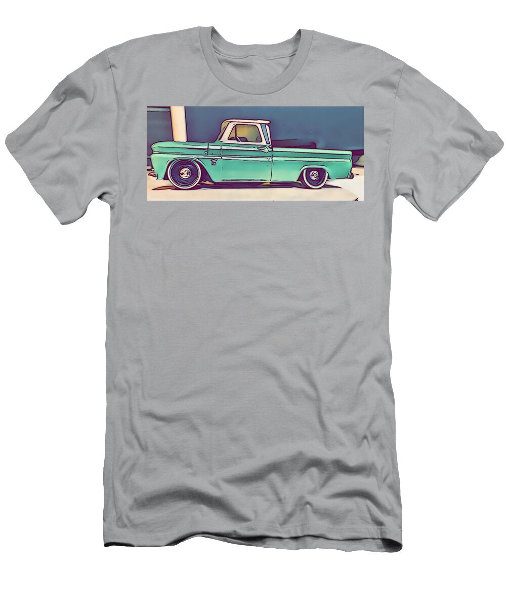 Vintage Teal Pickup Truck Rusty Patina T-Shirt