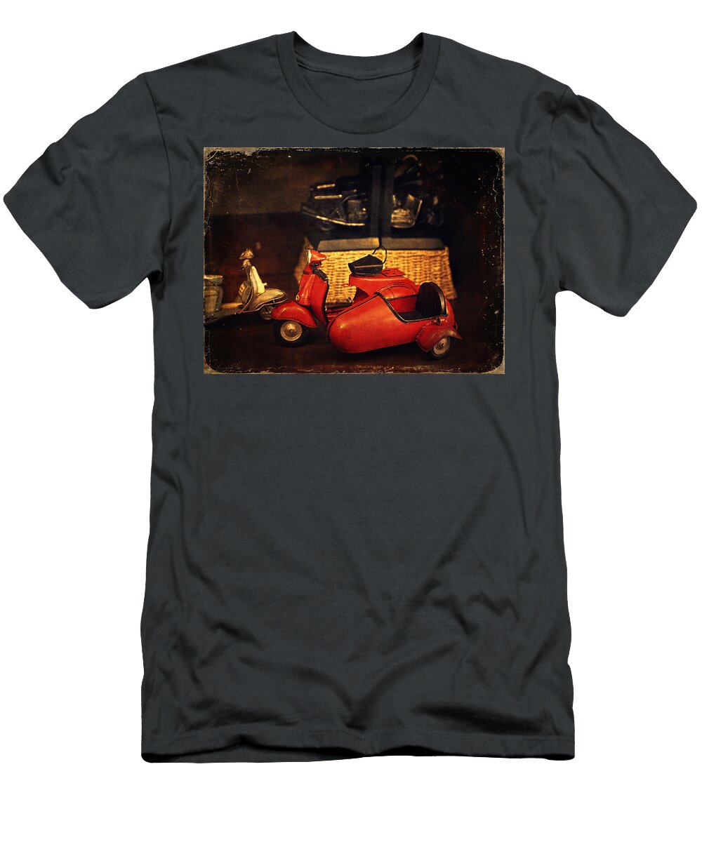 Vintage Toys Red Motorcycle Maria Angelica Maira T-Shirt