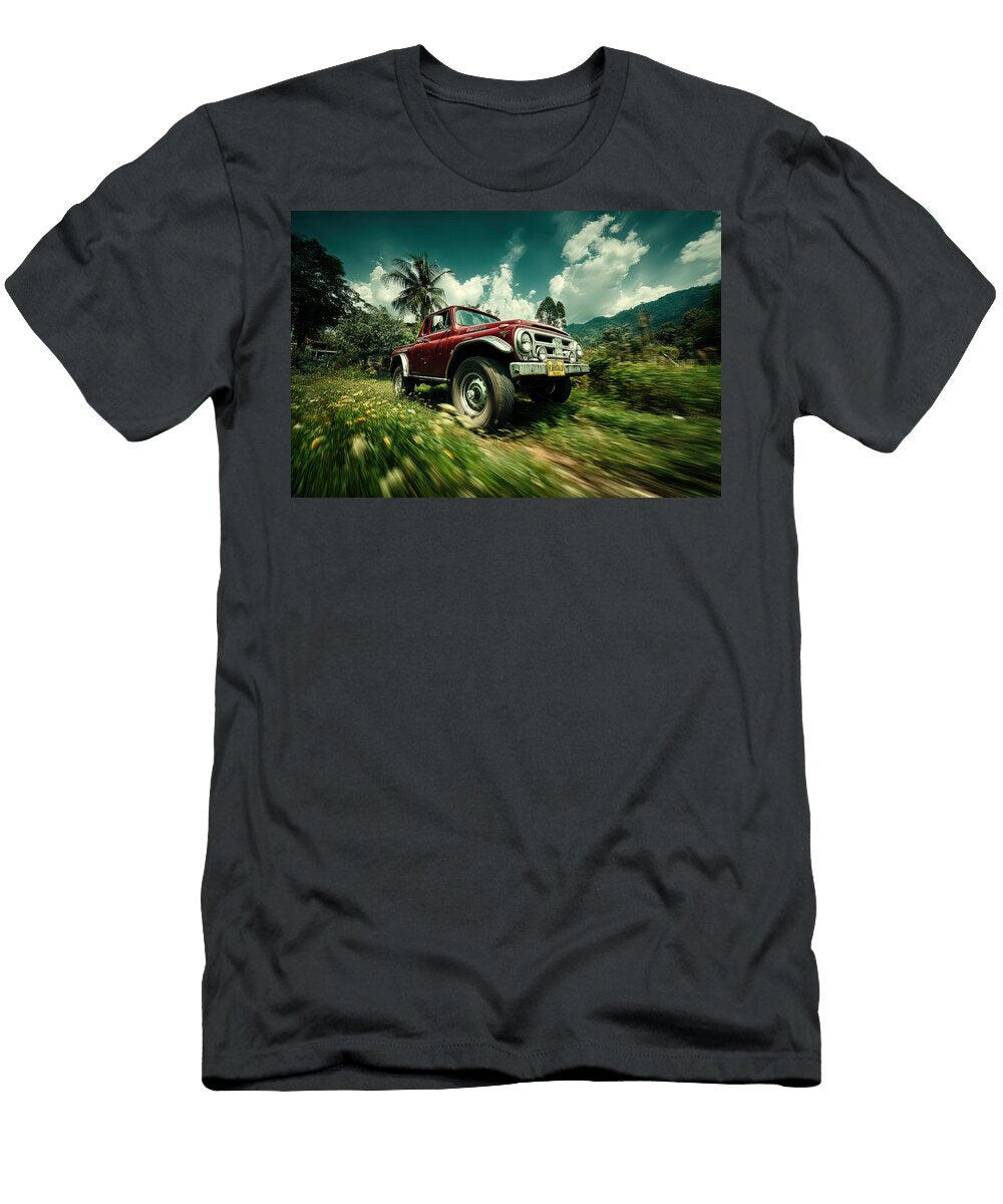 Vintage Truck in Motion Evie Carrier T-Shirt