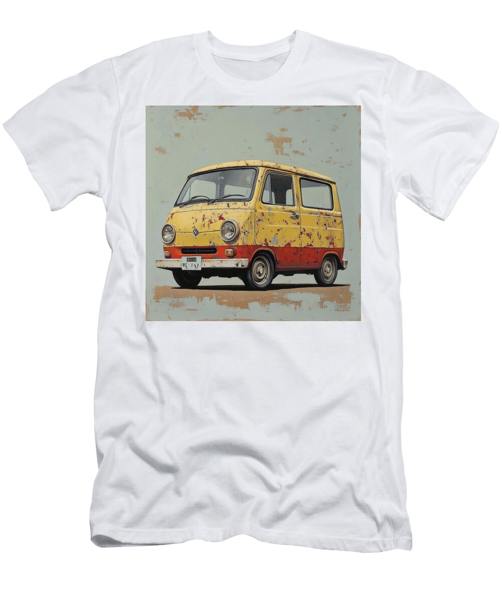 Vintage Vehicle Suzuki Carry 1961 Japan Kei Van Jdm Car Retro Design Rusty Car Grayson Sheppard T-Shirt