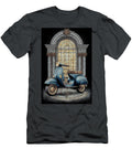 Vintage Vespa with Ornate Arch Vintage Vespa Luna Farmer T-Shirt