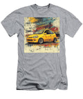 Vintage Yellow Compact Car Yellow Car Abstract Art Toyota Yaris 1999 Japan Hatchback Jdm Car Vintage Grayson Sheppard T-Shirt