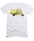 Vintage Yellow Italian Motorized Rikshaw with Italian Flag Sticker on the Door Idan Badishi T-Shirt