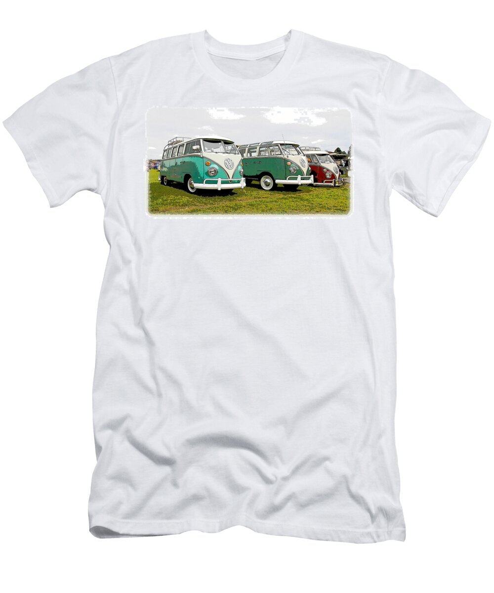 Volkswagen Bus Row Steve Mckinzie T-Shirt