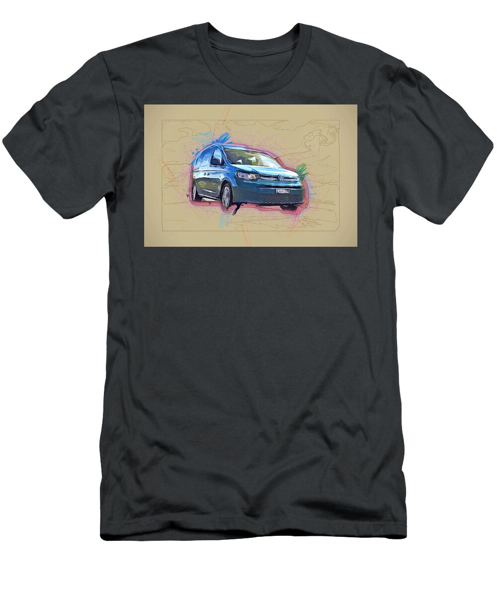 Volkswagen Caddy Life Maxi Highway 2022 Cars Au Spec Minivans German Ola Kunde T-Shirt