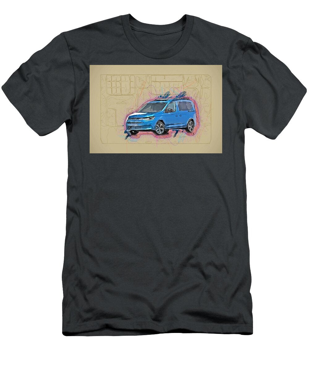 Volkswagen Caddy Life Minivans 2020 Cars German VW Ola Kunde T-Shirt