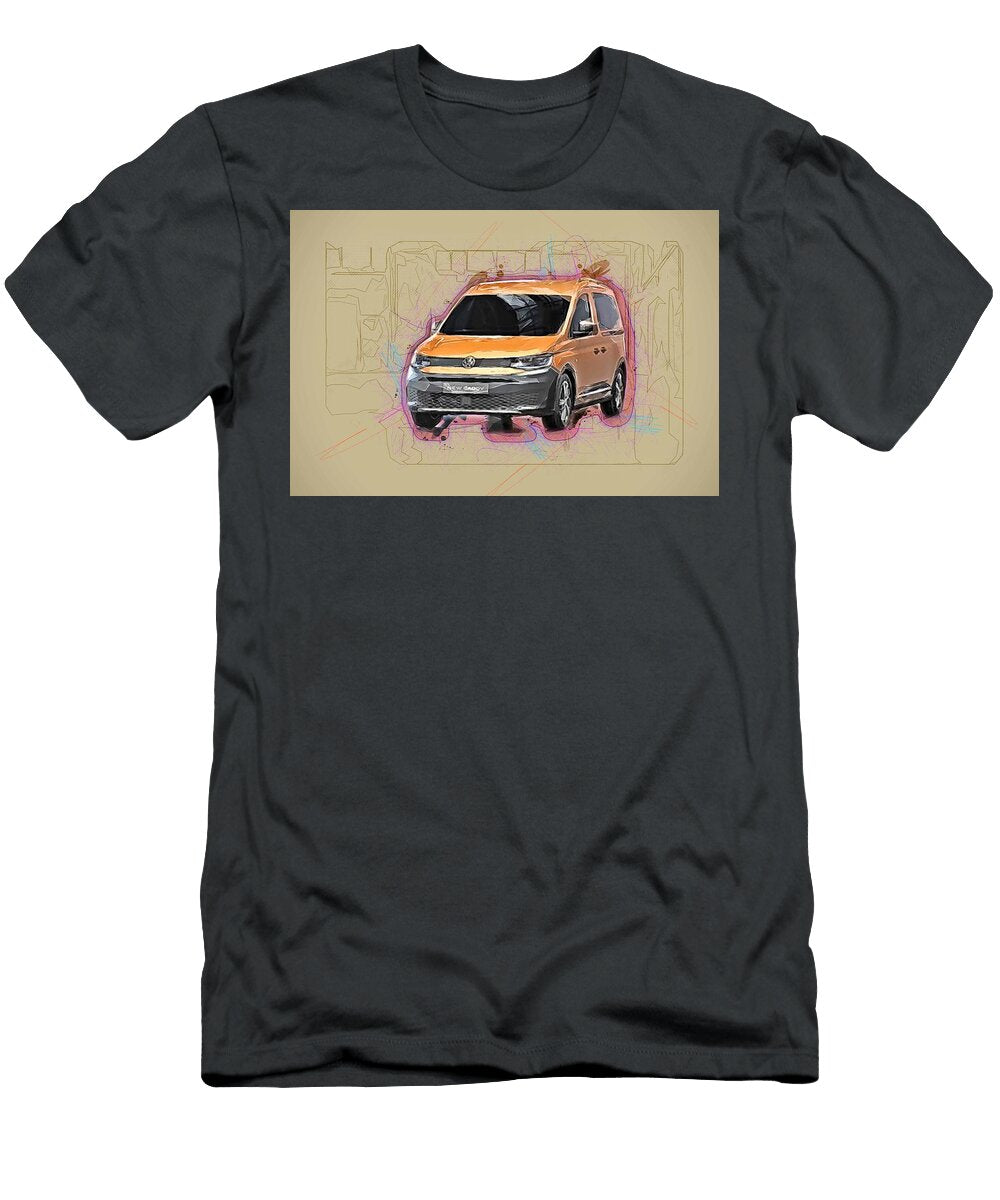 Volkswagen Caddy Minivans 2020 Cars Garage German Cargo Transport VW Ola Kunde T-Shirt