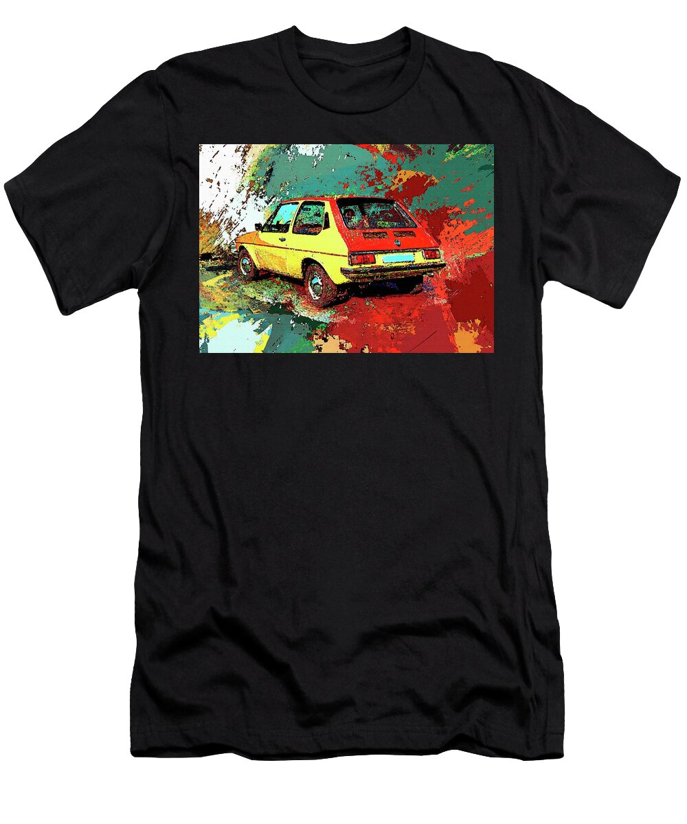 Volkswagen Golf 1974 Germany Hatchback Pollard Halle T-Shirt