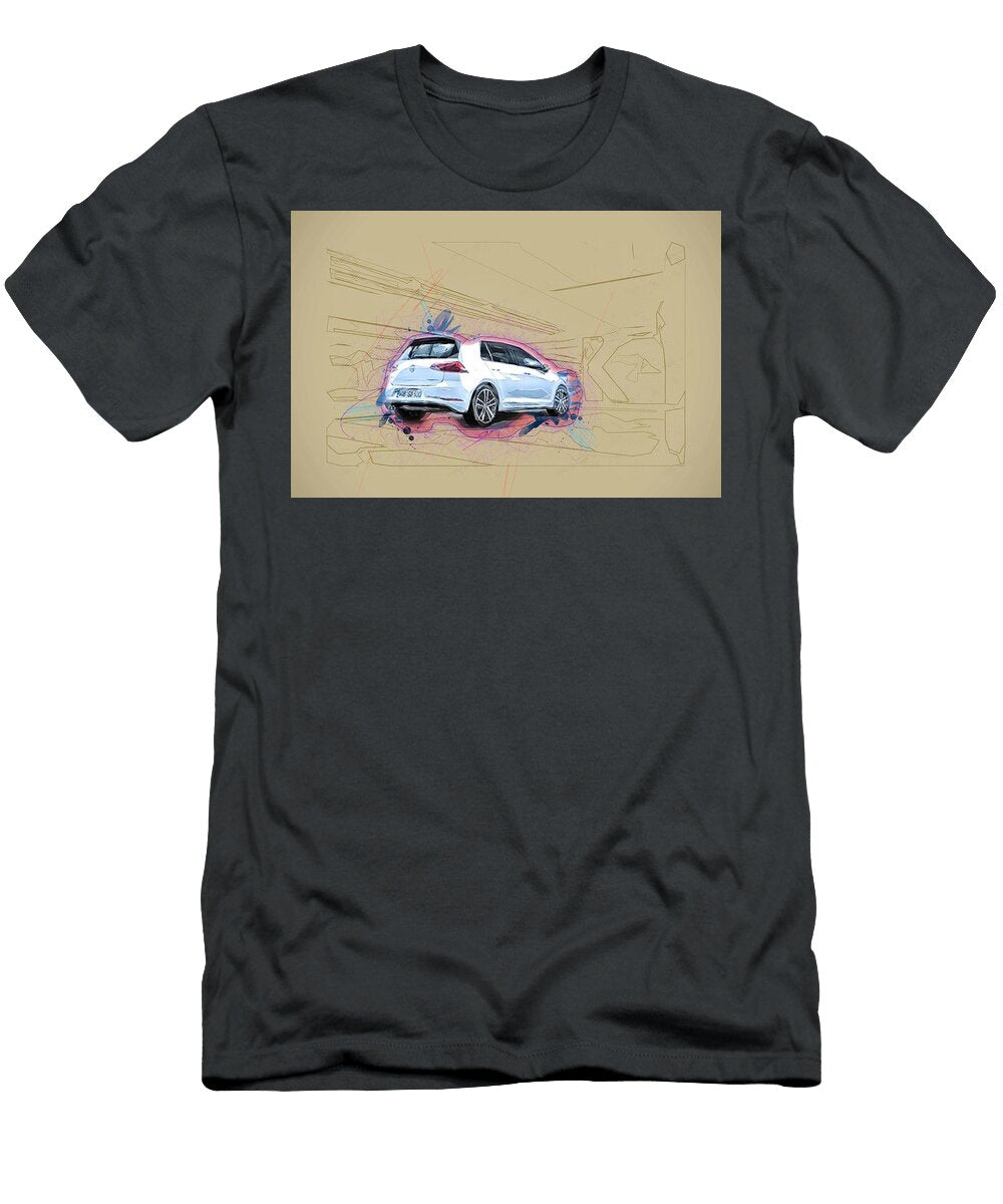 Volkswagen Golf 2018 Hatchback White German New Cars Ola Kunde T-Shirt